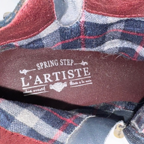 L'Artiste Boots Womens 38 US 7.5-8 Spring Step Shazzam Ankle Flannel Lined Zip - Picture 10 of 12